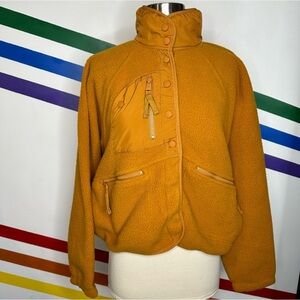 NEW Free People movement fleece button down jacket size small